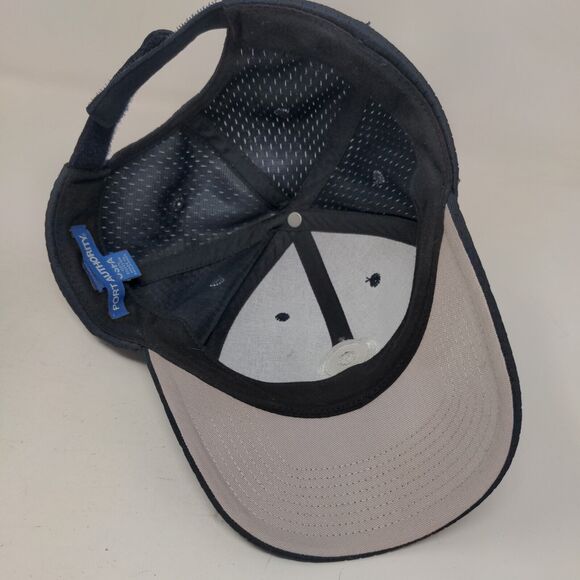Port Authority Strapback Hat Blue OSFM Adjustable Embroidered Vented Holes - Picture 6 of 7